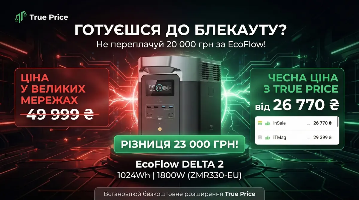 EcoFlow DELTA 2: вибір зарядної станції під час блекаутів